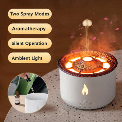 Ultrasonic Volcano Essential Oil Humidifier & Diffuser