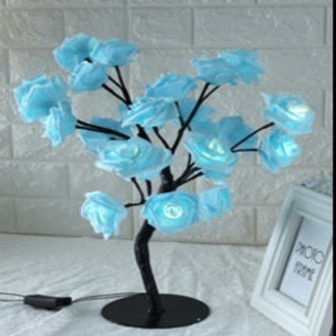 Radiant Blossom LED Tree Lamp - Artistic Table illumination