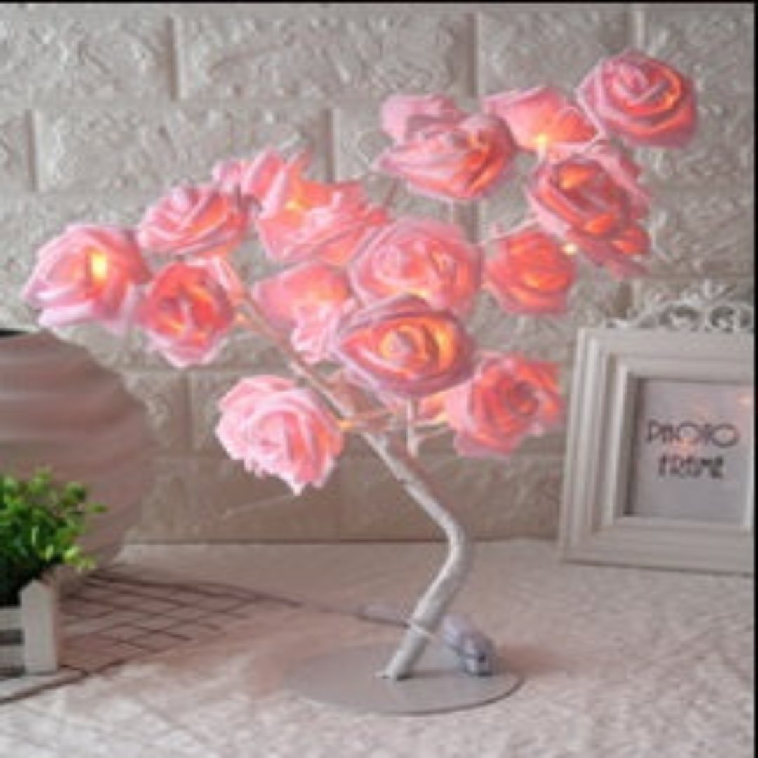 Radiant Blossom LED Tree Lamp - Artistic Table illumination