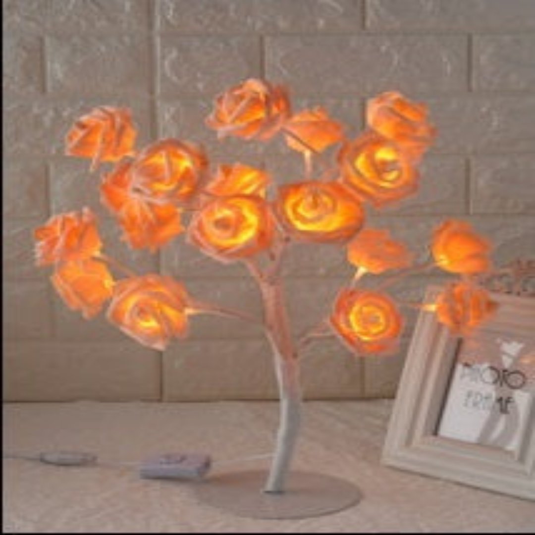 Radiant Blossom LED Tree Lamp - Artistic Table illumination