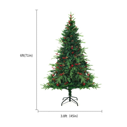 PVC Snow-Flocked Cedar Christmas Tree for Window & Mall Decoration