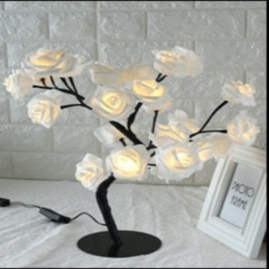 Radiant Blossom LED Tree Lamp - Artistic Table illumination