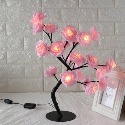 Radiant Blossom LED Tree Lamp - Artistic Table illumination