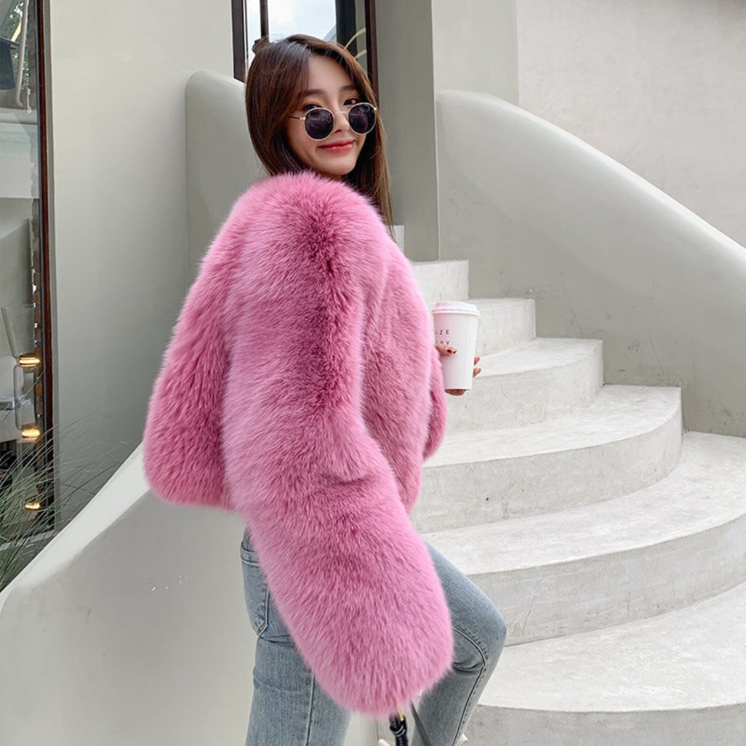 New Full-Skin Fox Fur Coat for Women