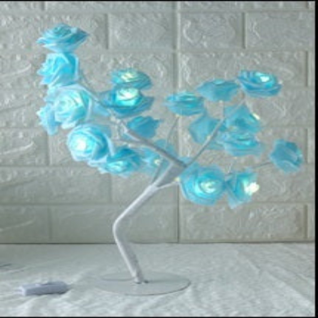 Radiant Blossom LED Tree Lamp - Artistic Table illumination