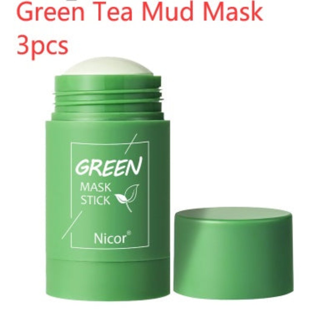 Green Tea Clay Stick Mask: Oil Control, Anti-Acne & Whitening