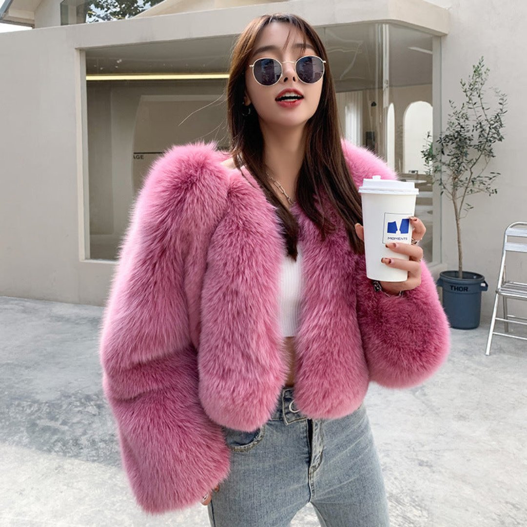 New Full-Skin Fox Fur Coat for Women