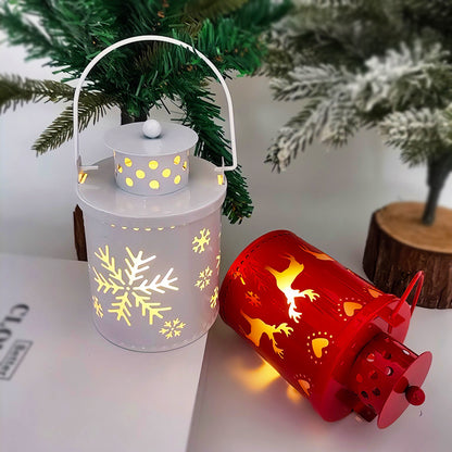 Nordic LED Candle Lanterns - Electronic Wind Light Christmas Decorations