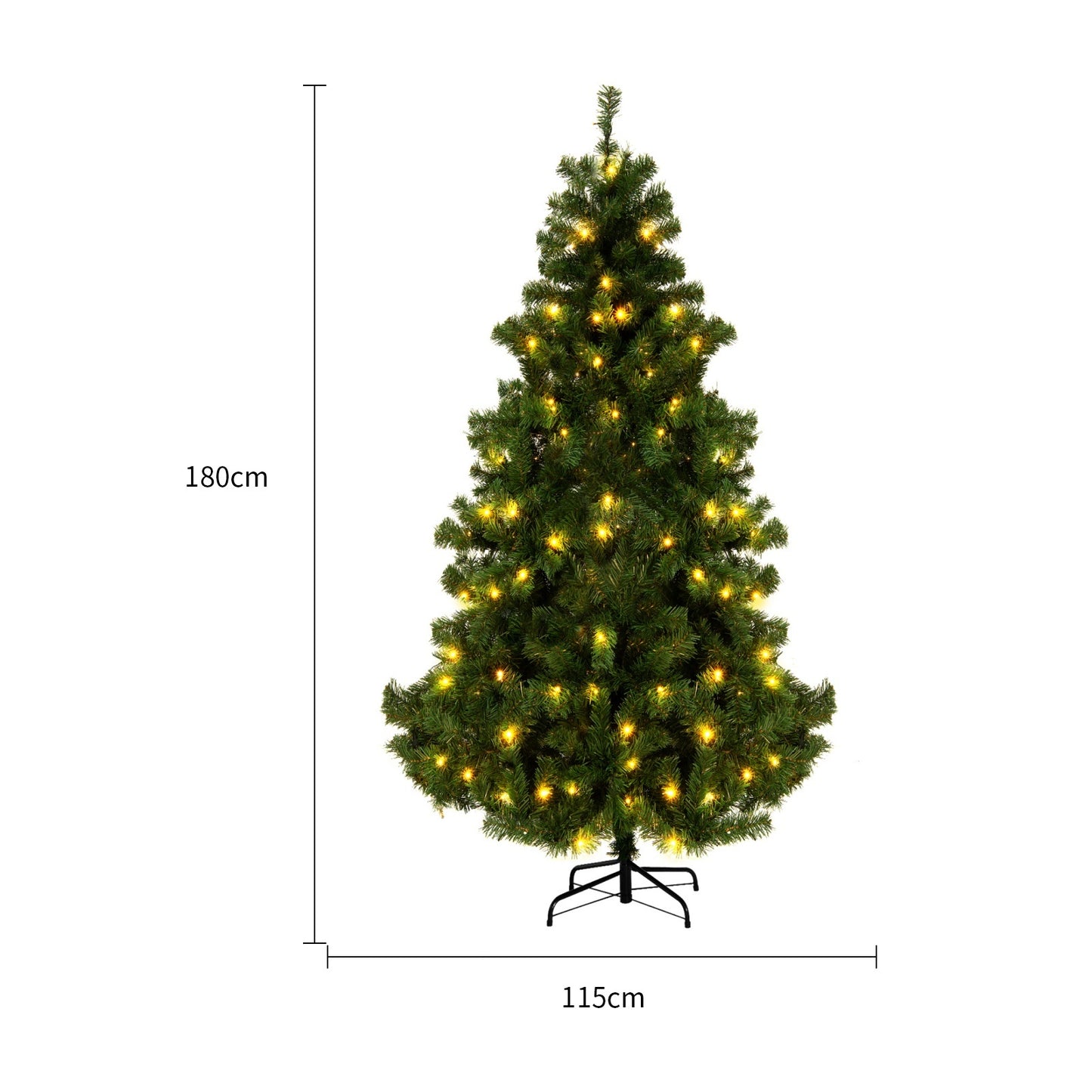 PVC Snow-Flocked Cedar Christmas Tree for Window & Mall Decoration