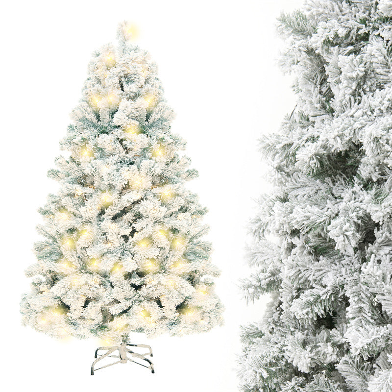 PVC Snow-Flocked Cedar Christmas Tree for Window & Mall Decoration