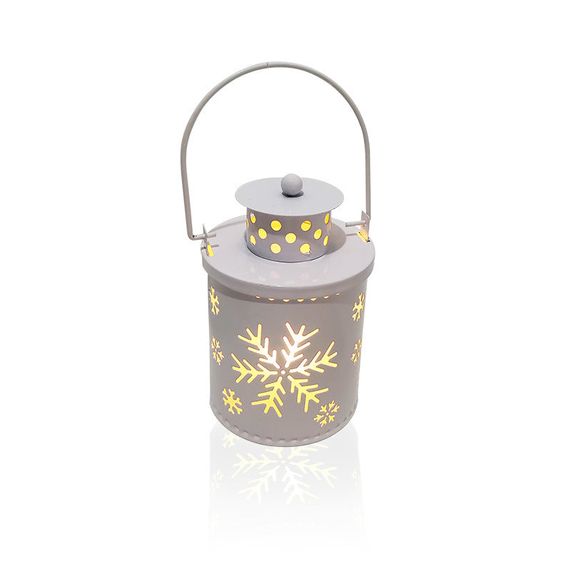 Nordic LED Candle Lanterns - Electronic Wind Light Christmas Decorations