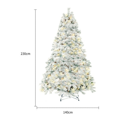 PVC Snow-Flocked Cedar Christmas Tree for Window & Mall Decoration