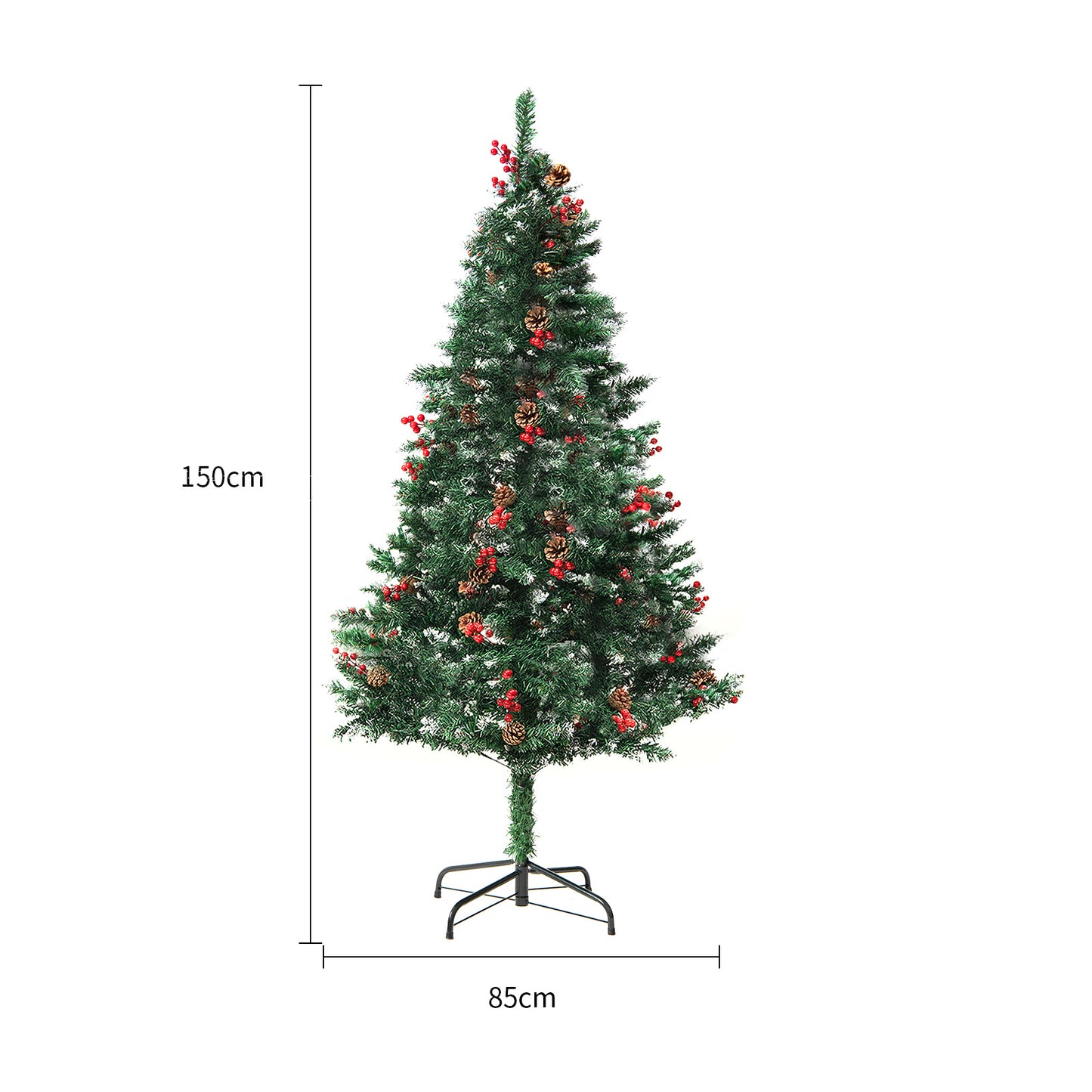 PVC Snow-Flocked Cedar Christmas Tree for Window & Mall Decoration