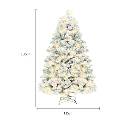 PVC Snow-Flocked Cedar Christmas Tree for Window & Mall Decoration