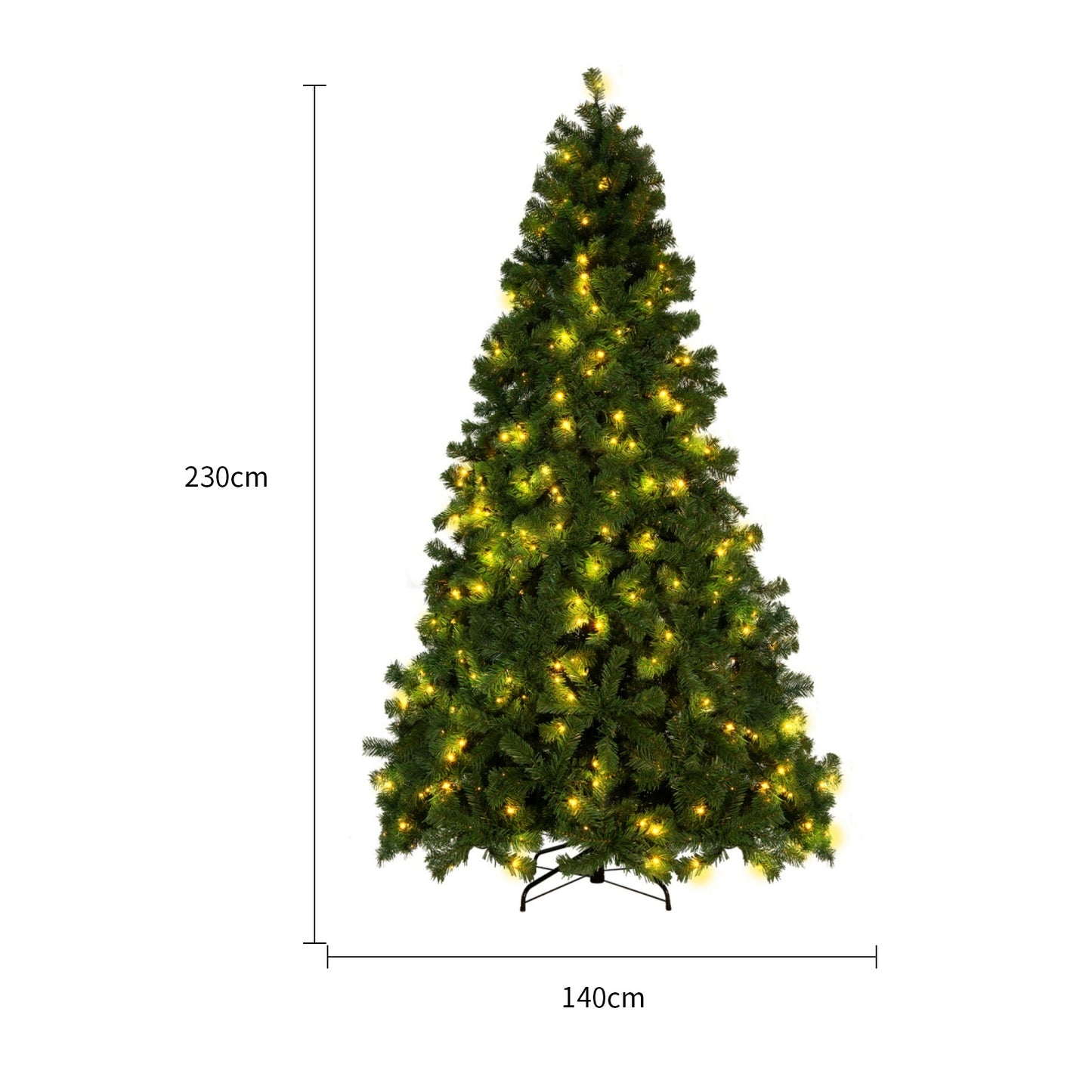 PVC Snow-Flocked Cedar Christmas Tree for Window & Mall Decoration