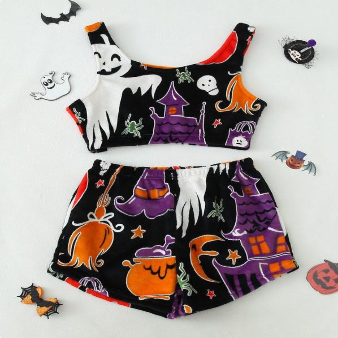 Women’s Luminous Flannel Pajamas for a Spooky Cozy Night!