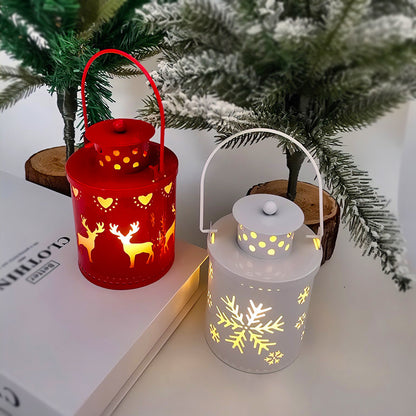 Nordic LED Candle Lanterns - Electronic Wind Light Christmas Decorations