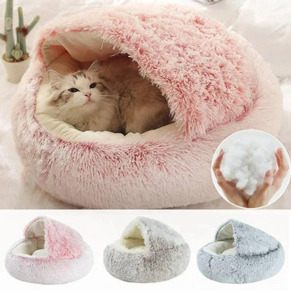 Dual-Sided Plush Pet Bed Retreat for Dogs and Cats