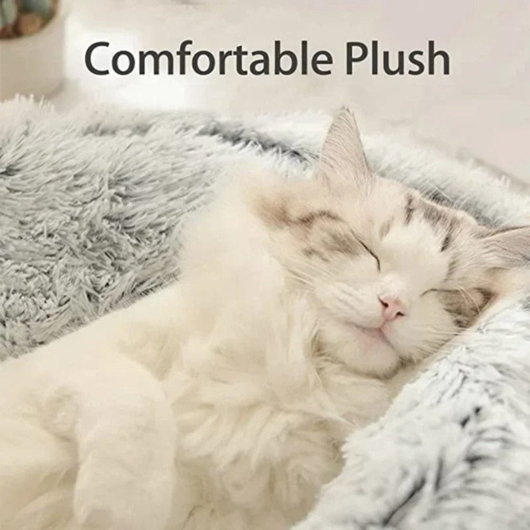 Dual-Sided Plush Pet Bed Retreat for Dogs and Cats