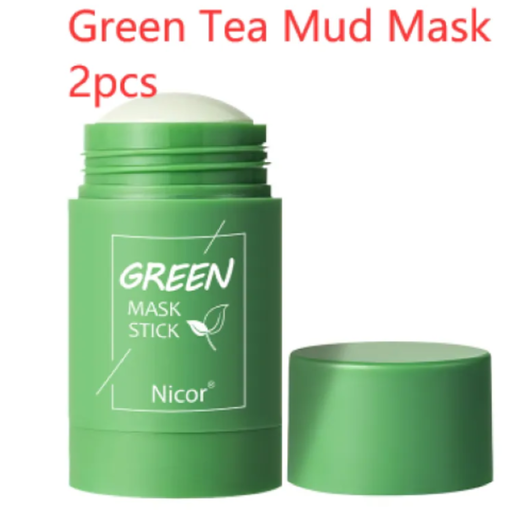 Green Tea Clay Stick Mask: Oil Control, Anti-Acne & Whitening